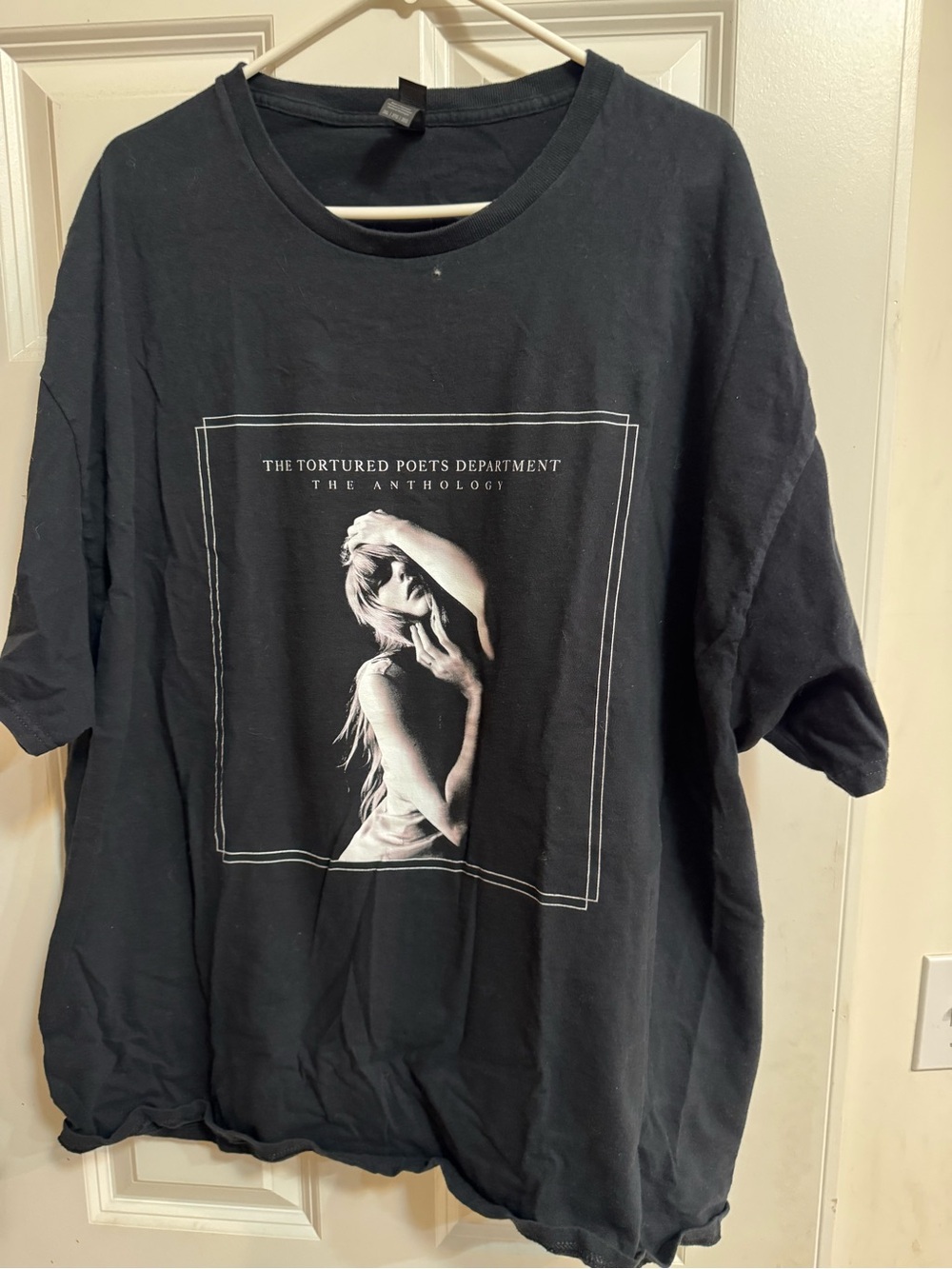 Taylor Swift Black Short Sleeve Tee with TTPD The Anthology